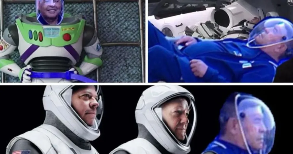 Los memes más divertidos por el look "astronauta" de Diego Maradona