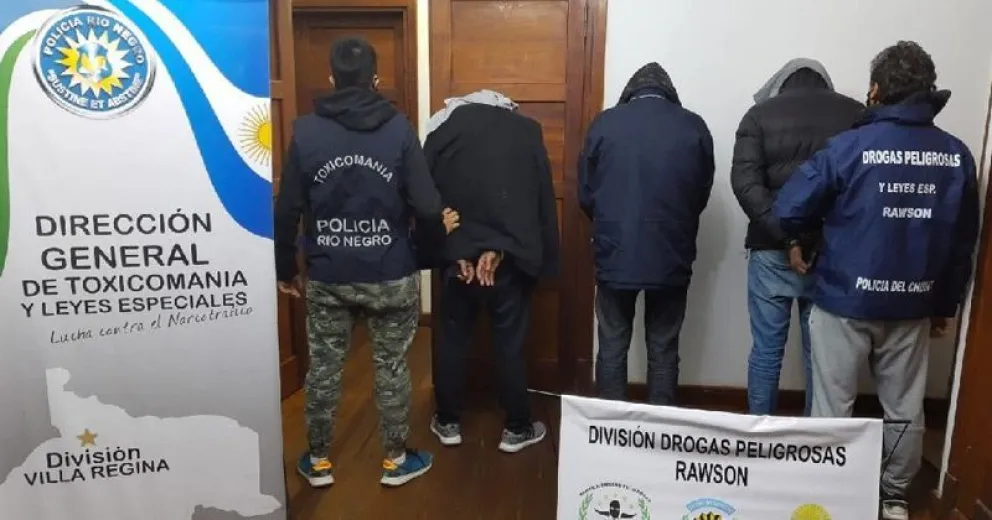 Desbarataron una banda narco que operaba en Río Negro y Chubut
