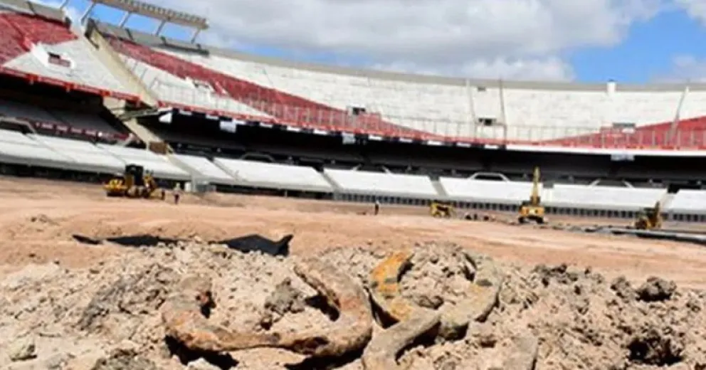 River: hallan herraduras del viejo Hipódromo Nacional