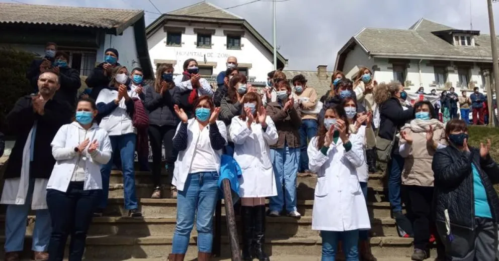 Trabajadores de la salud volvieron a manifestarse para pedir recomposición salarial