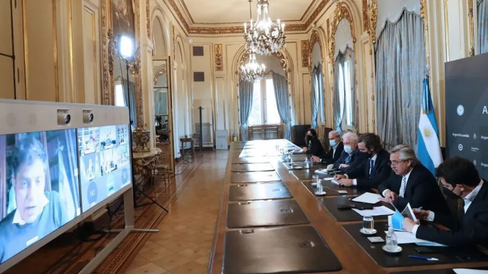 El Presidente analizó la situación sanitaria con los gobernadores, de cara a la nueva fase del aislamiento