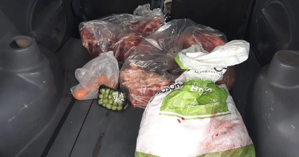 Dijo que era dueño de una vaca faenada pero al parecer era robada