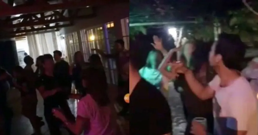Hicieron una fiesta clandestina y lo difundieron en sus redes sociales