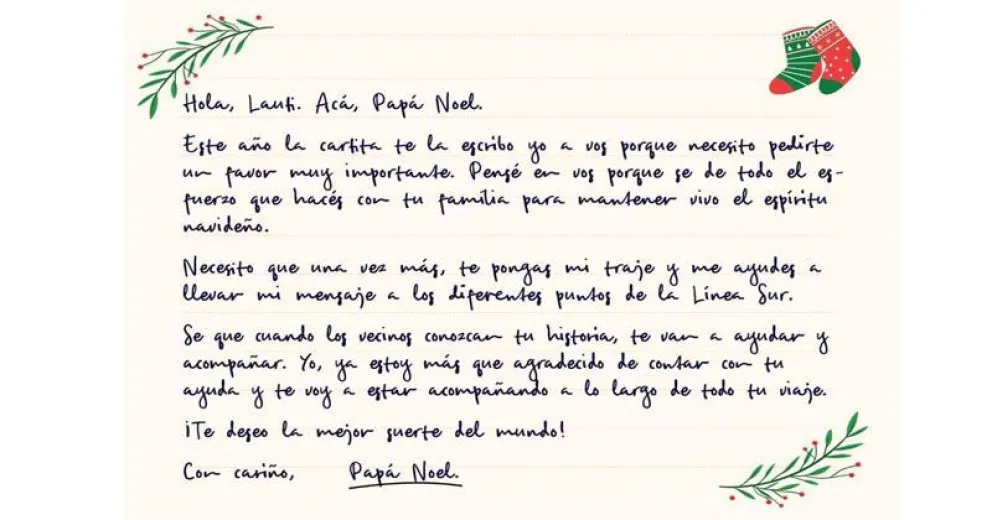 Comenzó la campaña para que Papa Noel recorra algunos parajes