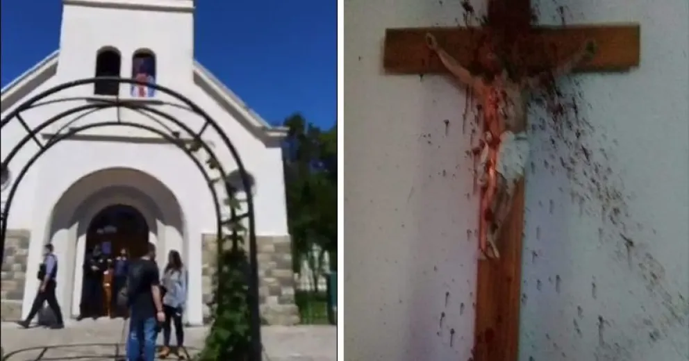 Tomaron una iglesia en El Bolsón y golpearon a un sacerdote