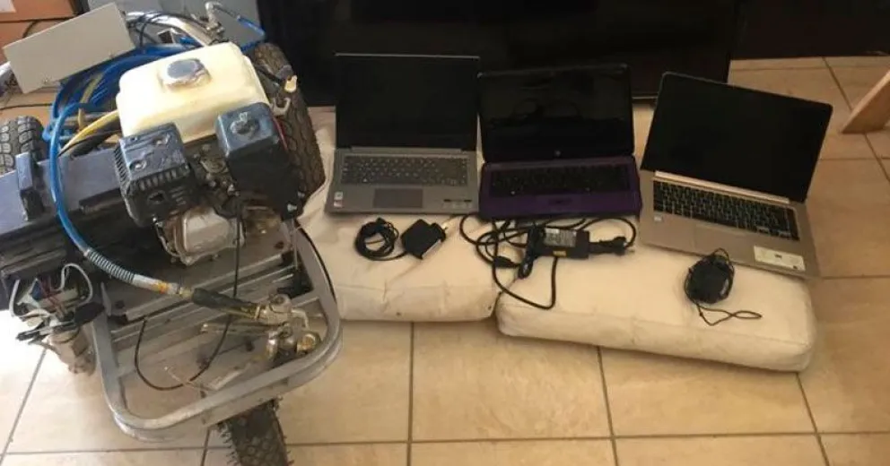 Secuestraron hasta una máquina de pintura vial que le robaron a la Dirección de Tránsito