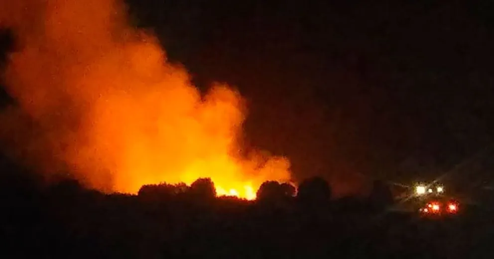 Incendio en el Este alarmó a los vecinos