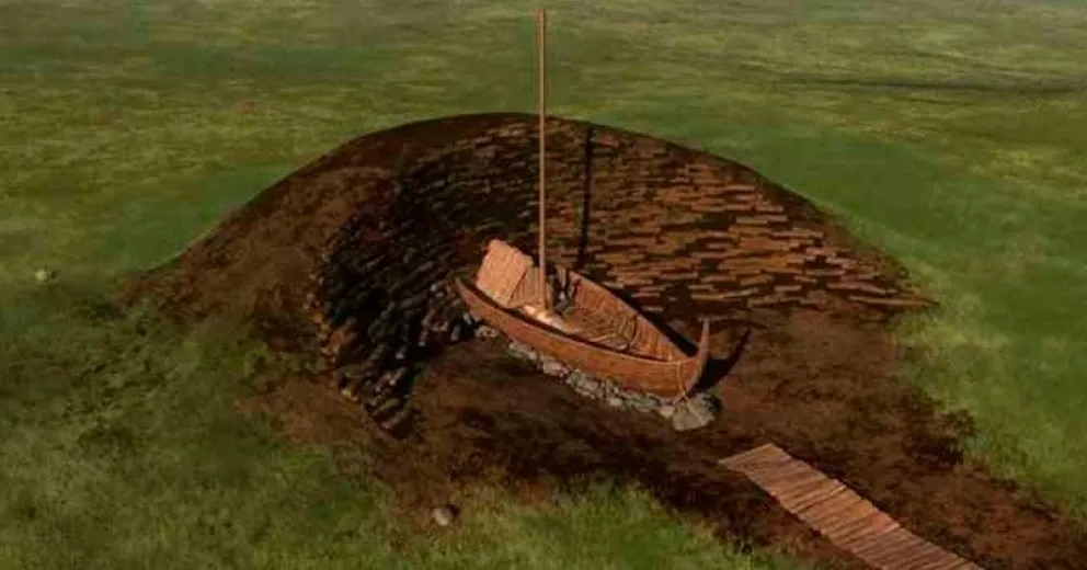 Descubrieron un enorme barco vikingo en una granja de Noruega