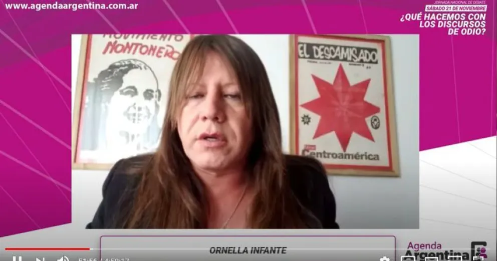 Polémica: Ornella Infante habló de "discursos de odio" y reivindicó a Montoneros
