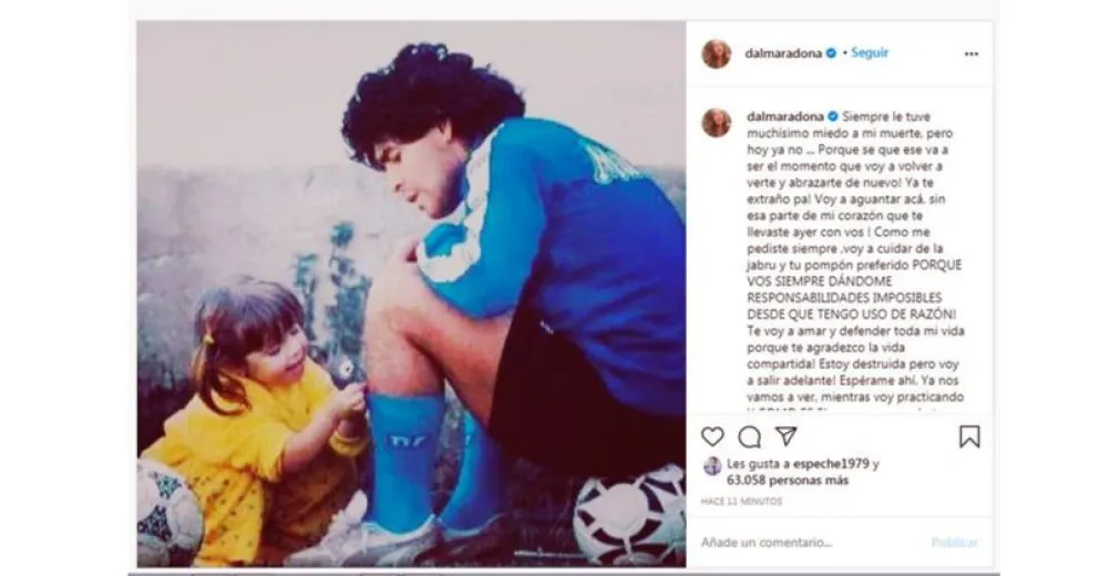 De Dalma para Diego Maradona: "Te voy a amar para siempre"