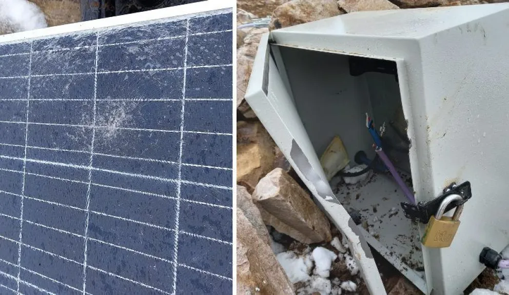 Robo y destrozos en el Refugio López