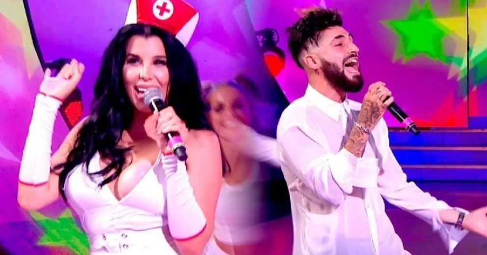 El escote le jugó una mala pasada a Charlotte Caniggia en el Cantando
