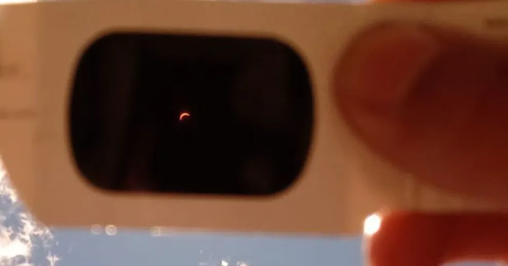 Así se vio el eclipse en Bariloche