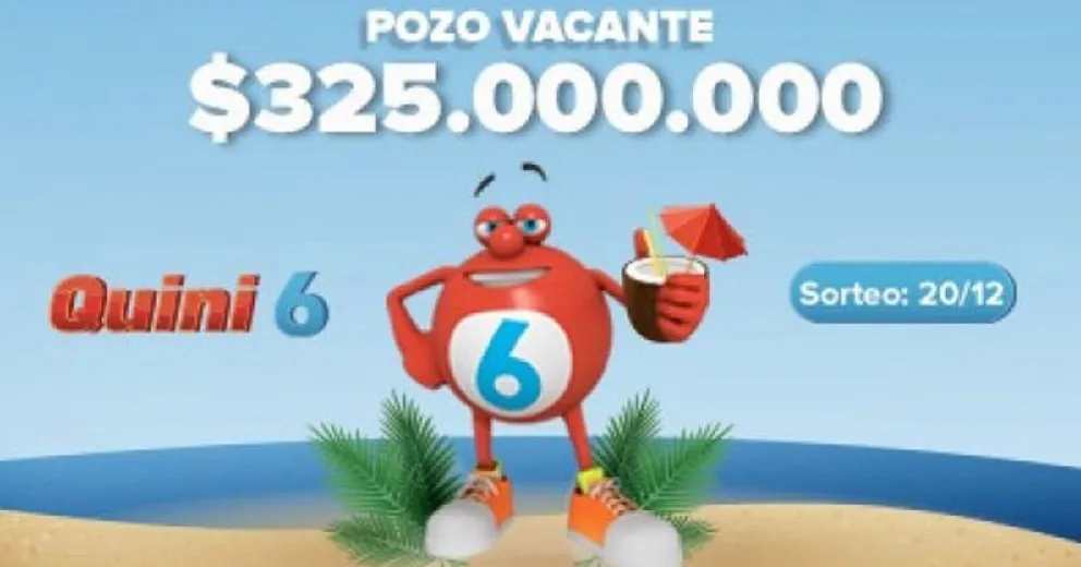 El pozo del Quini 6 sigue creciendo y quedó en 325 millones de pesos