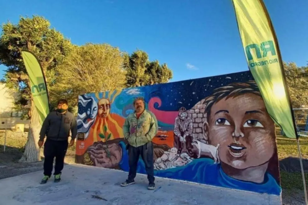 Seis murales inmortalizaron el eclipse en distintos puntos de la provincia