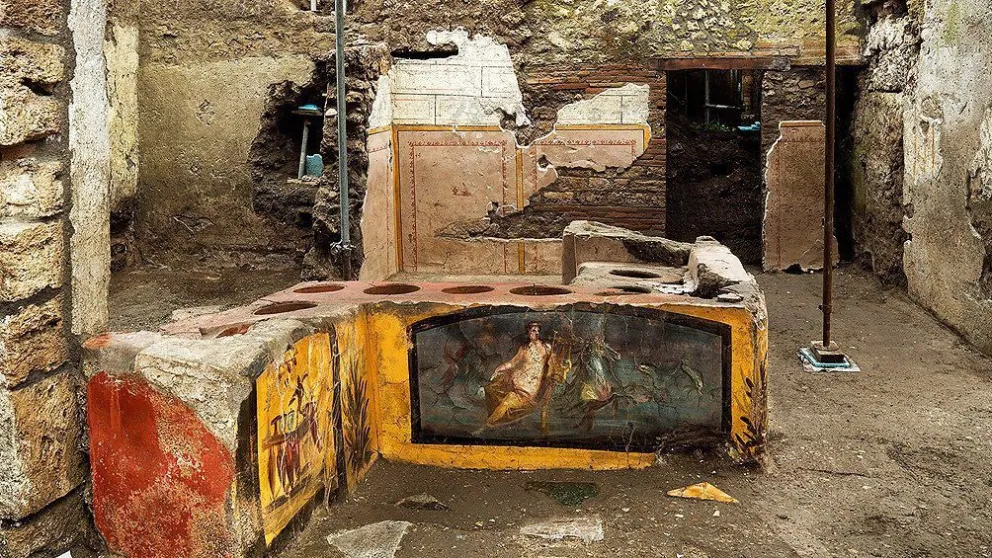 Descubren un "fast food" romano en Pompeya del año 79