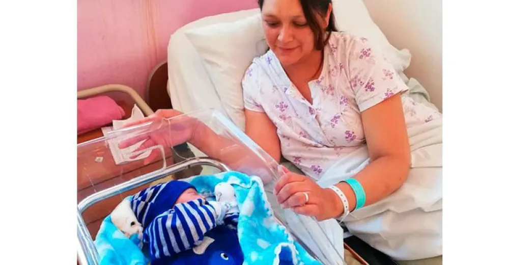 Nació Tiziano, el primer bebé barilochense del 2021