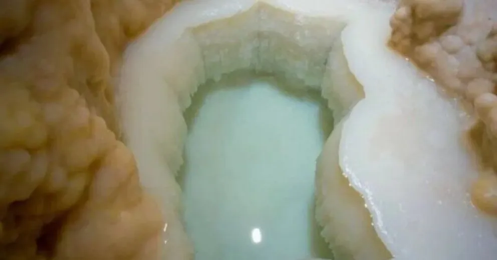 Hallan una misteriosa piscina natural escondida a 200 metros de profundidad