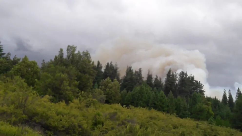 Casi 40 combatientes del SPLIF siguen trabajando para extinguir el incendio en El Bolsón
