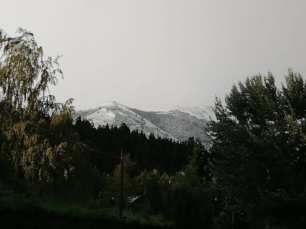 Llegó la primera nevada del 2021 y en pleno verano