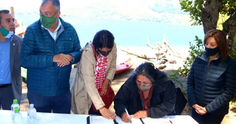 Ángela, la primera rionegrina en tener su casa por la Ley Pierri