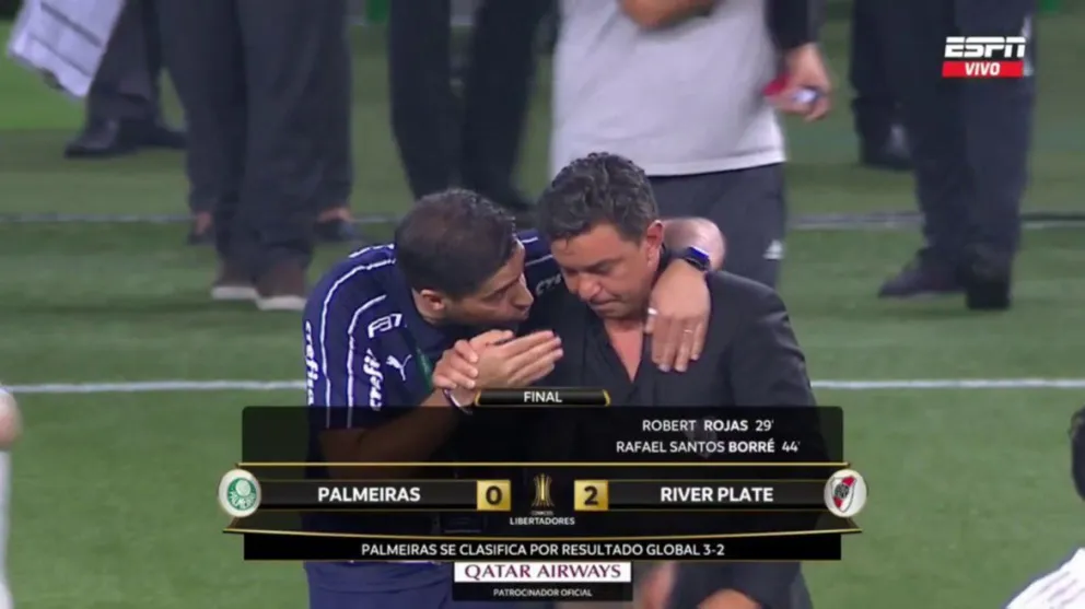 ¿Qué le dijo el director técnico de Palmeiras a Gallardo?