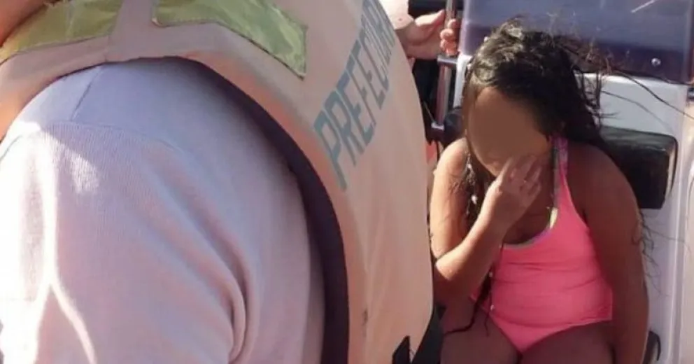 Una nena de 8 años quedó a la deriva en un kayak