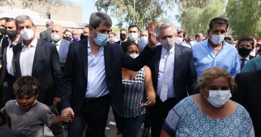 Sismo en San Juan: el presidente Alberto Fernández recorrió las zonas afectadas