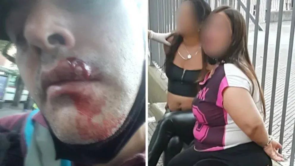 Policía herido a cascotazos por dos mujeres que se negaron a ponerse el barbijo