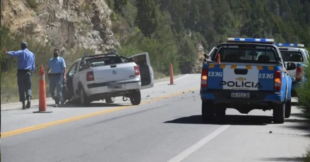 Violento choque frontal en la ruta de Siete Lagos