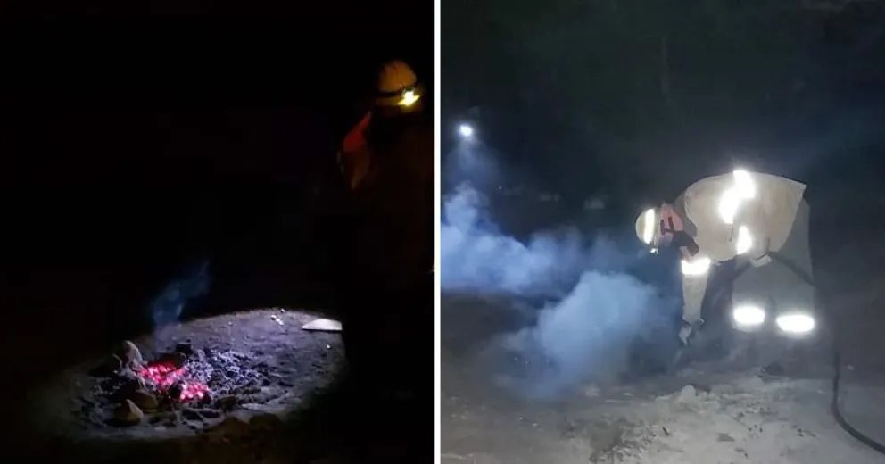 No respetaron la prohibición de hacer fuego y agredieron a brigadistas del SPLIF