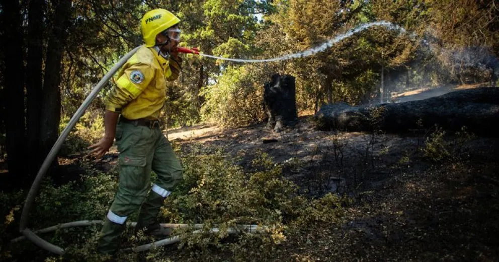 Está contenido en todos los sectores el incendio en El Bolsón