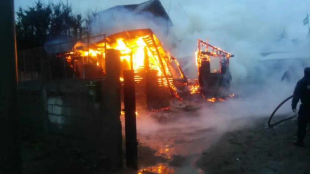 Gran incendio en una vivienda del barrio San Francisco III