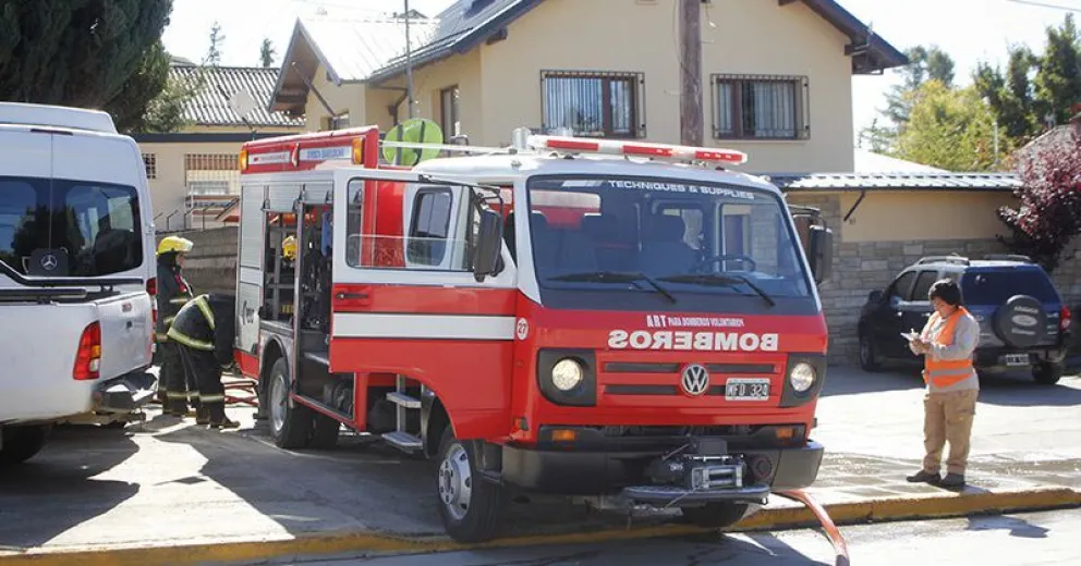 Susto por principio de incendio en una vivienda