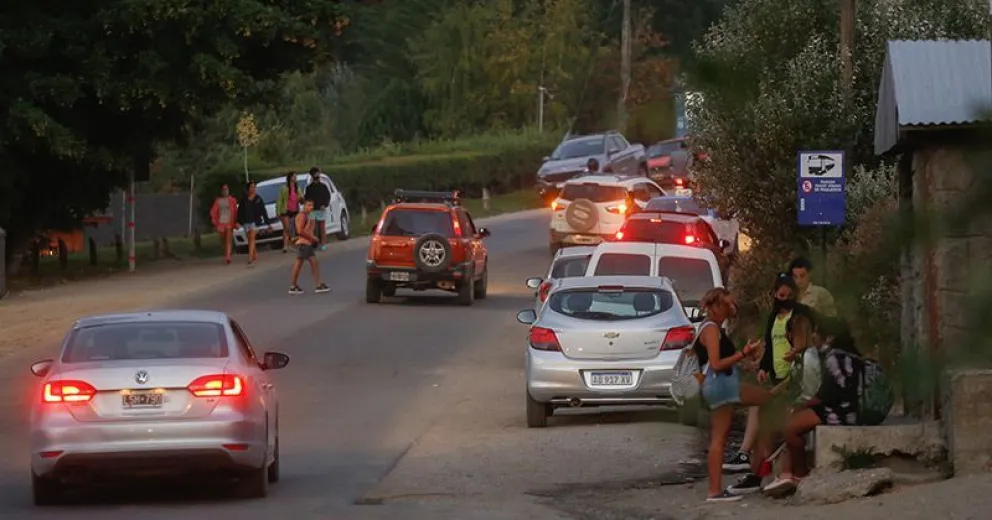 El paro de choferes complicó "la vuelta a casa"