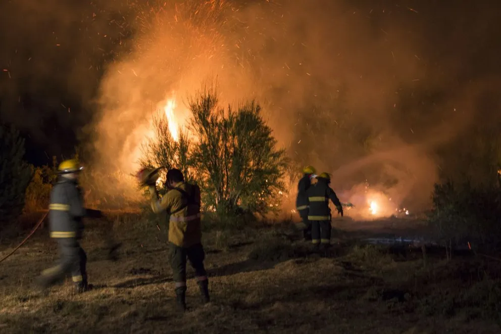 Voraz incendio causó pánico por la cercanía de viviendas