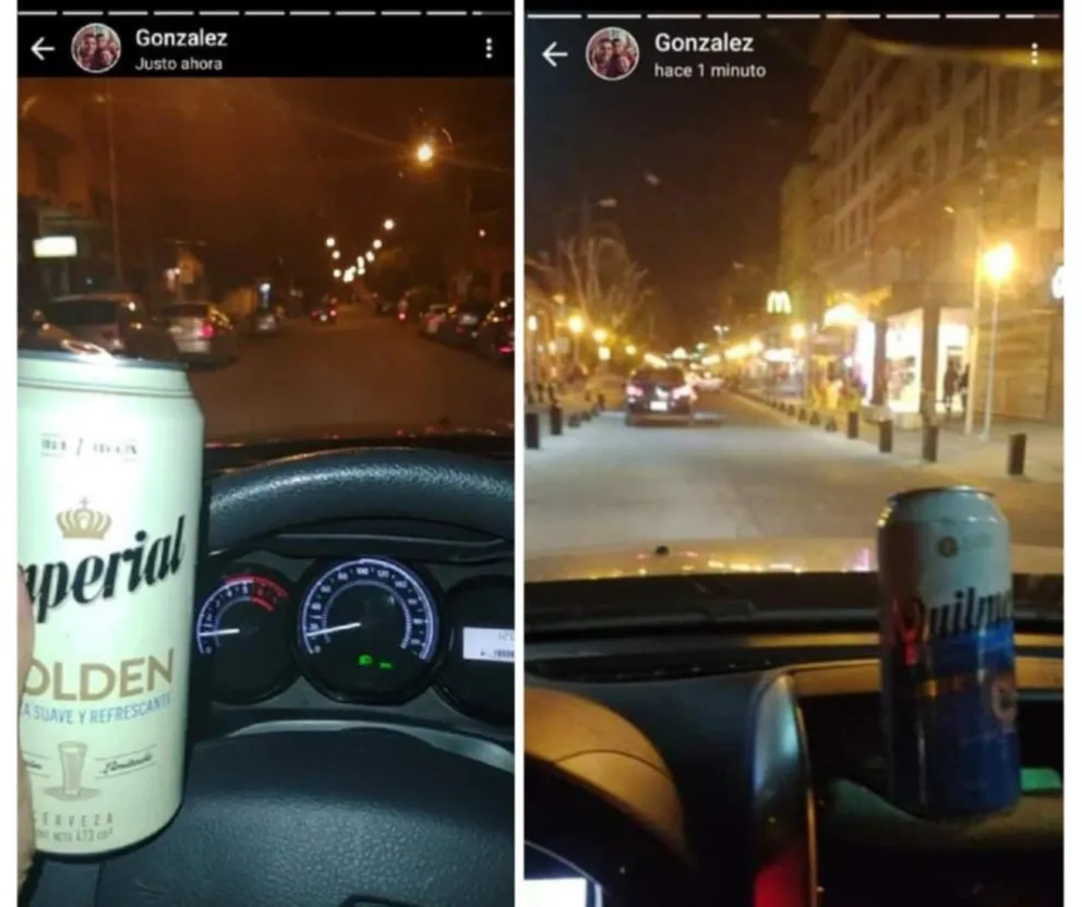 El oficial que manejaba tomando alcohol había sido denunciado por agredir a una policía en El Bolsón