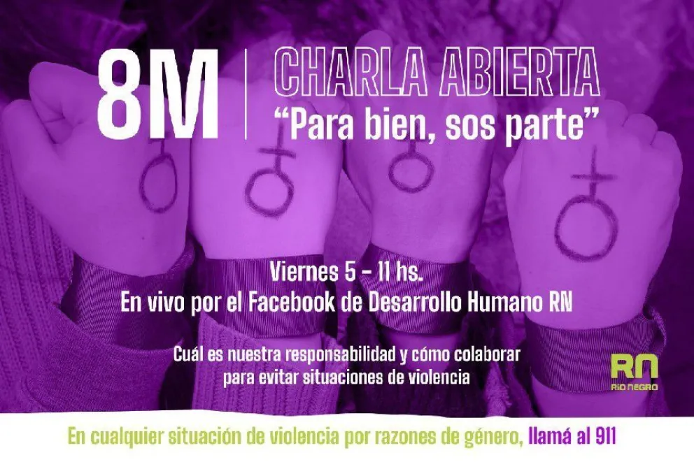 Charla virtual abierta para prevenir la violencia de género