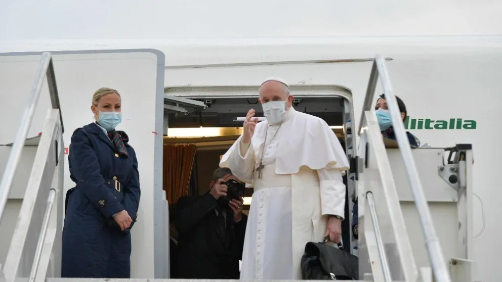 El papa Francisco inicia histórica visita a Irak