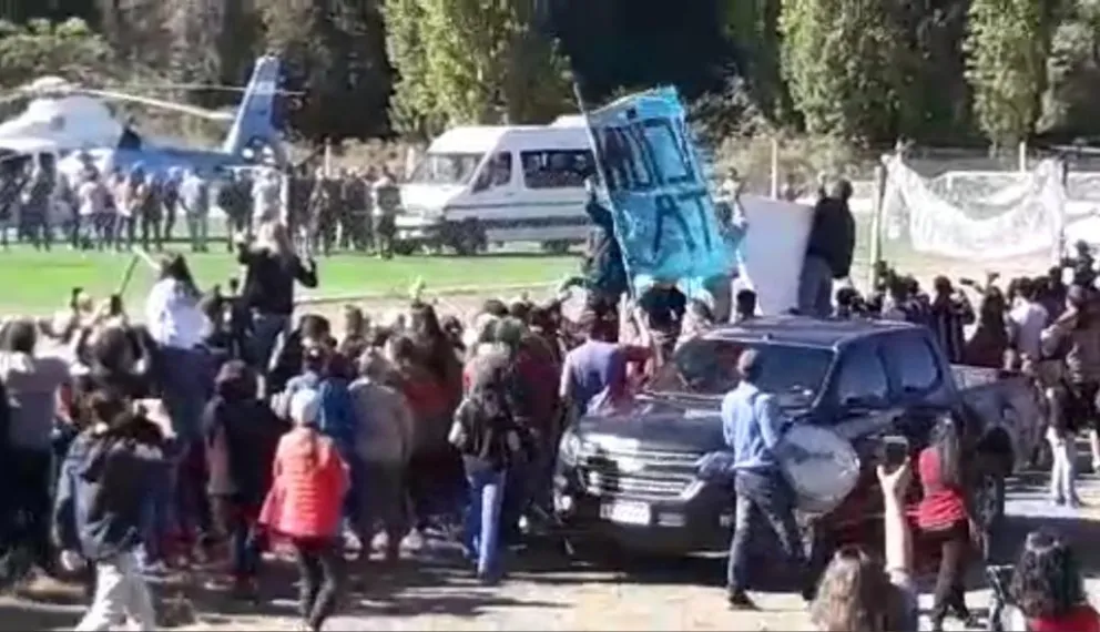 Qué dijo el presidente sobre el ataque que sufrió ayer en Lago Puelo
