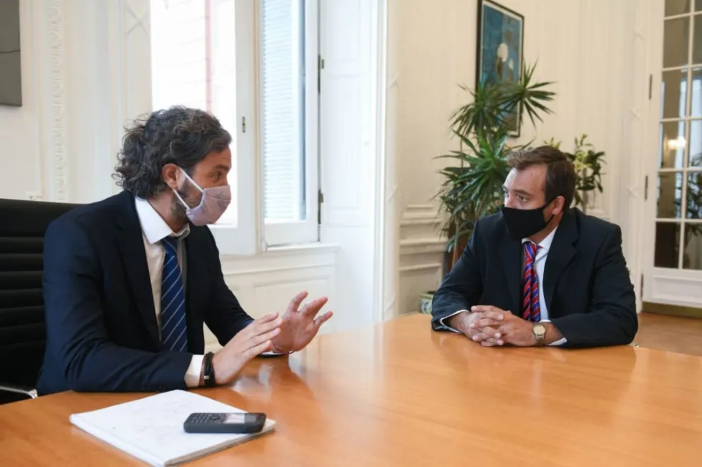 Martín Soria se reunió con el jefe de Gabinete