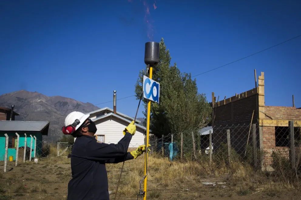 Inauguraron la red de gas en la calle Ñancu Lahuen en el barrio Frutillar
