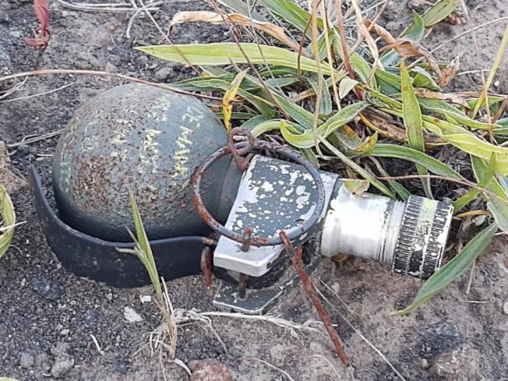 Detonaron una granada que encontró un turista en el Lanín