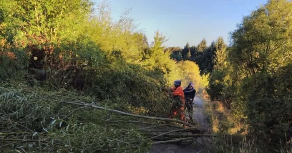 En Lago Moreno trabajan para anticipar las lluvias y nevadas