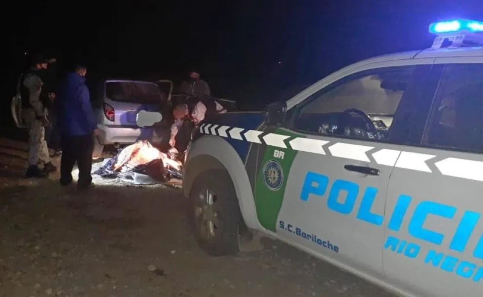 Trasladaban 200 kilos de carne faenada y no tenían permiso para manejar