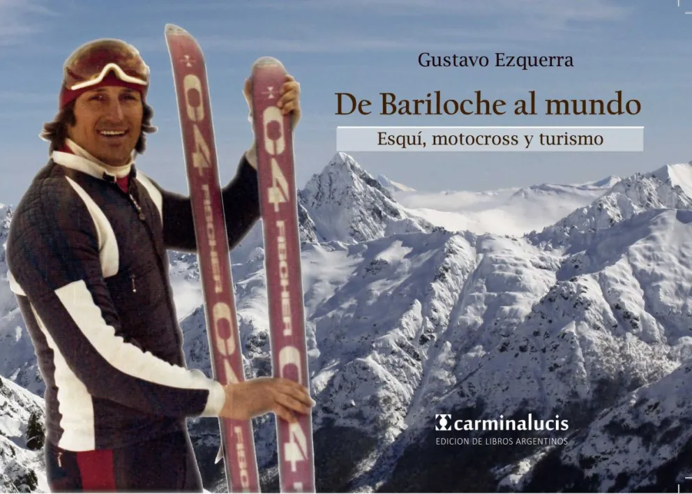 Gustavo Ezquerra publicó su libro sobre esquí, motocross y turismo en Bariloche