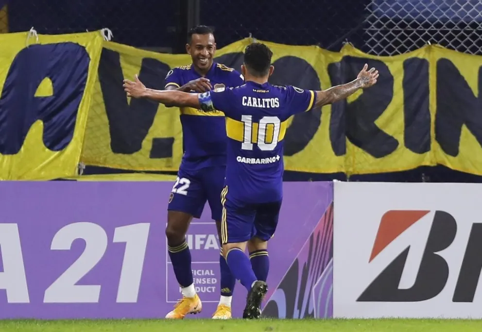 Boca le ganó a Santos y lidera su grupo en la Libertadores