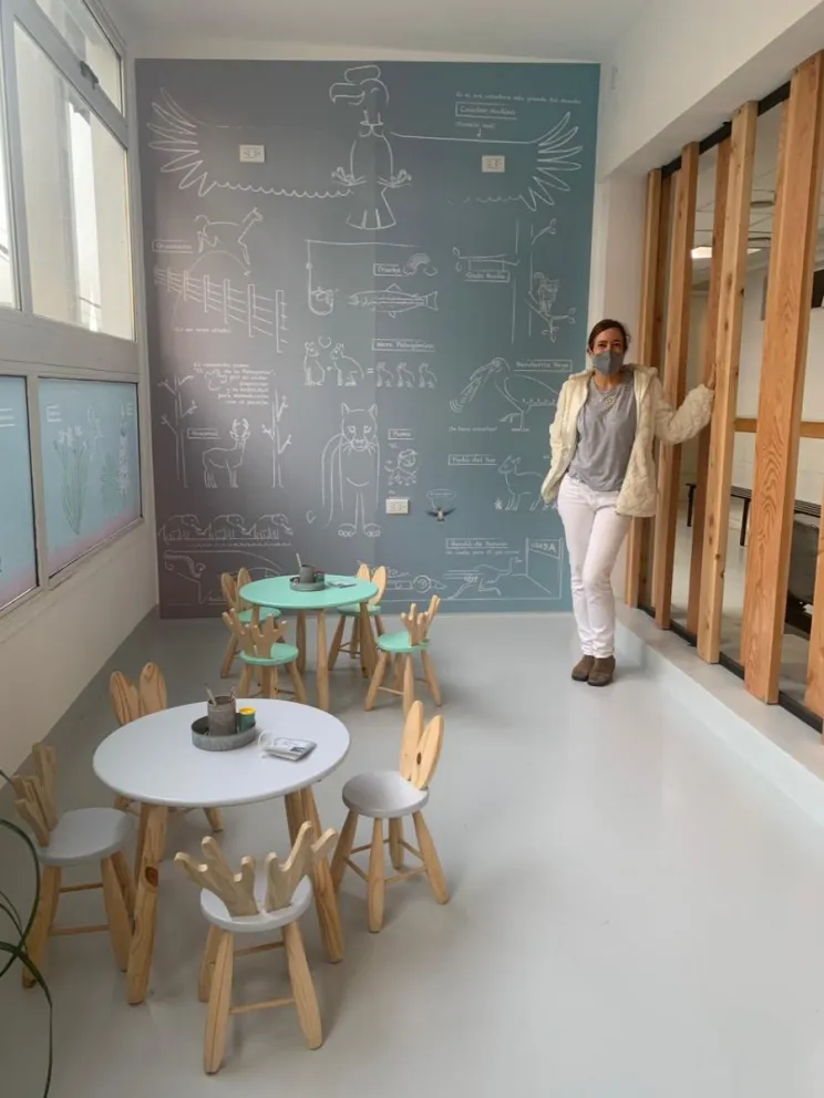 La nieta del creador de Patoruzú dejó plasmado su arte en el Hospital Zonal 