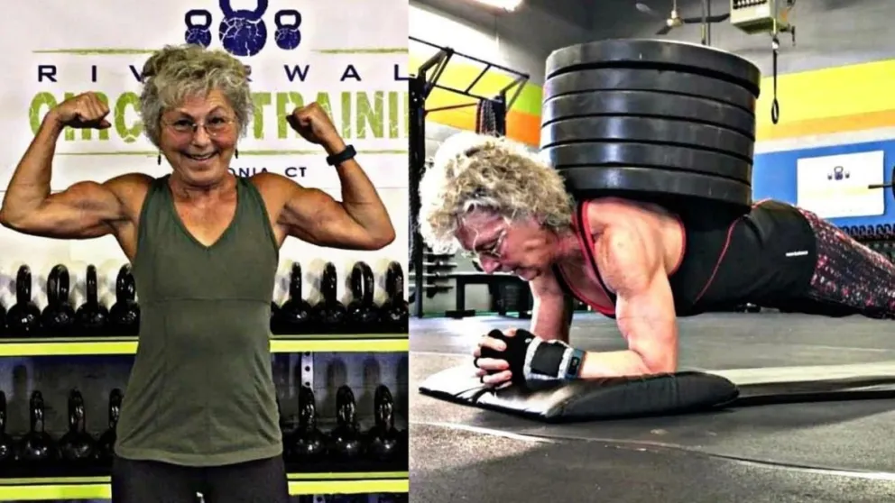 Con 70 años, esta mujer tiene récords mundiales en levantamiento de pesas