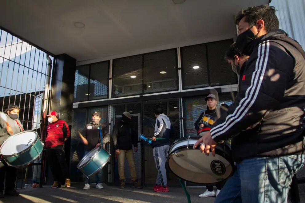 Protesta de Empleados de Comercio en un supermercado